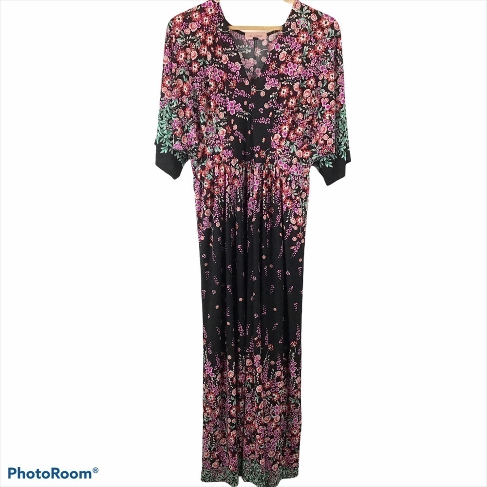 East Adeline Black Floral Maxi Dress